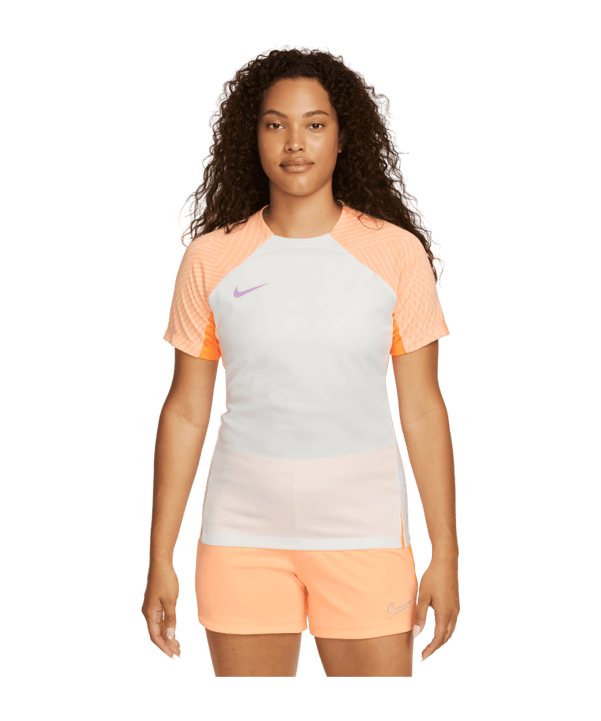 Nike Strike T-Shirt Damen Beige Orange Lila F133 - beige
