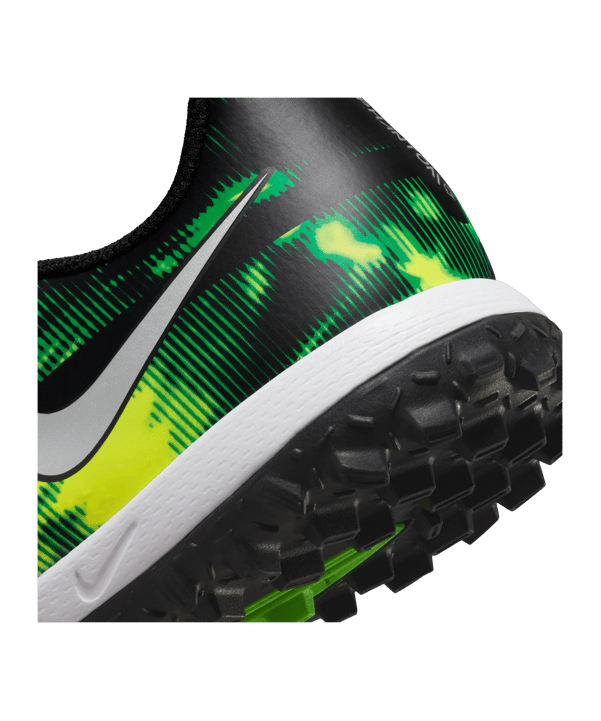 Nike Jr Phantom GT2 Shockwave Academy TF Kids Schwarz Grau Grün F003 - schwarz