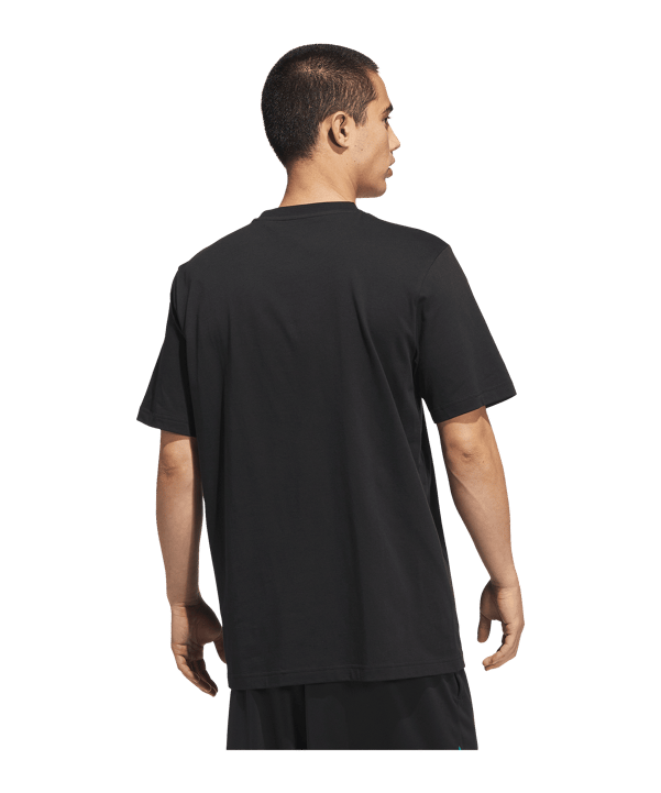 adidas Basketball Graphic T-Shirt Schwarz - schwarz
