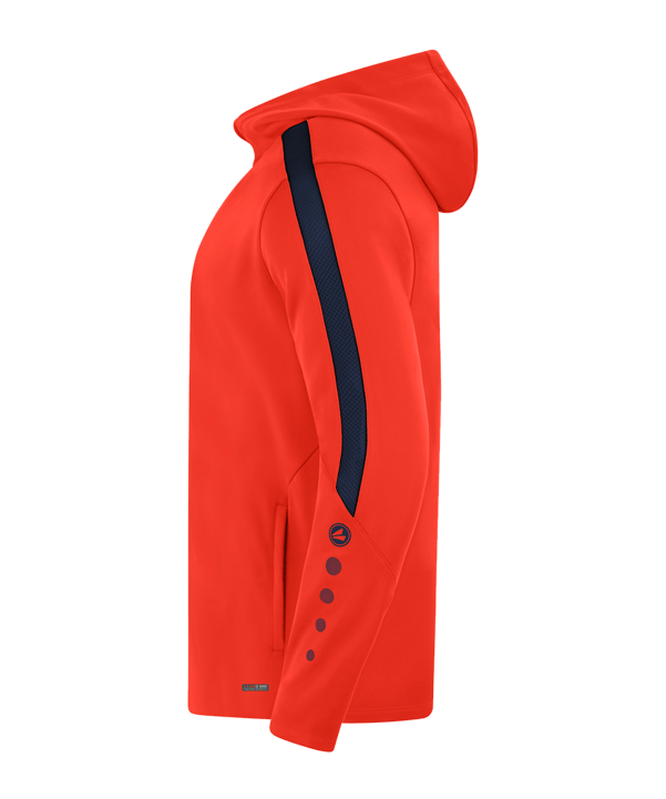 JAKO Power Kapuzenjacke Kids Orange Blau F375 - orange