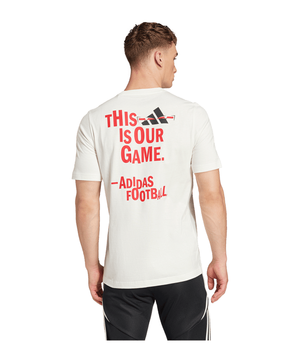 adidas Football Graphic T-Shirt Weiss - weiss