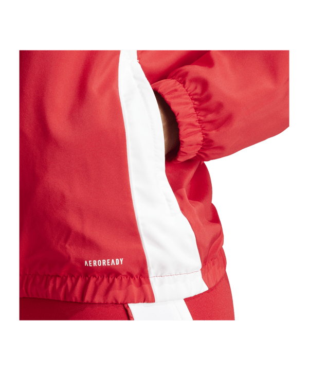 adidas Tiro 24 Windbreaker Damen Rot Weiss - rot