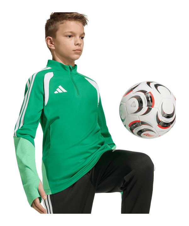 adidas Tiro 26 Competition Training Zip Top Kinder Dunkelblau - gruen
