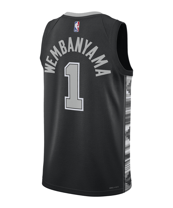 Jordan NBA San Antonio Spurs Statement Edition Swingman Trikot Schwarz F014 - grau
