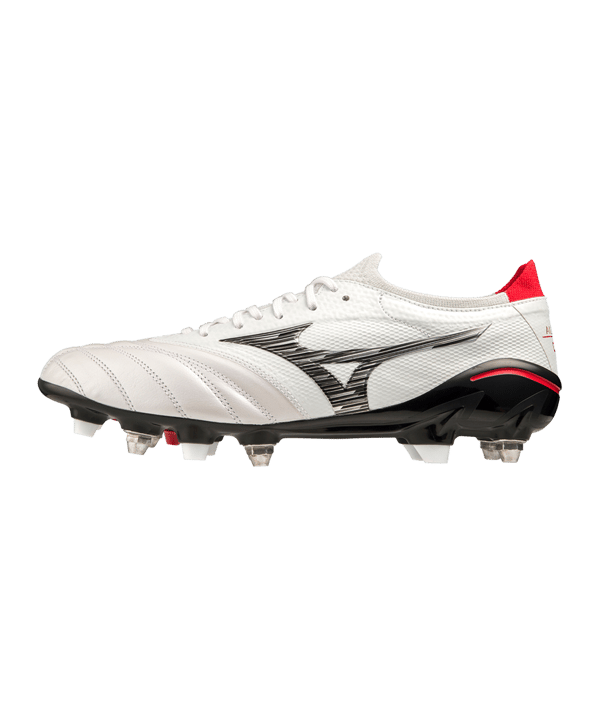 Mizuno Morelia Neo IV Made in Japan Mix Special Edition Weiss Schwarz Rot F09 - weiss