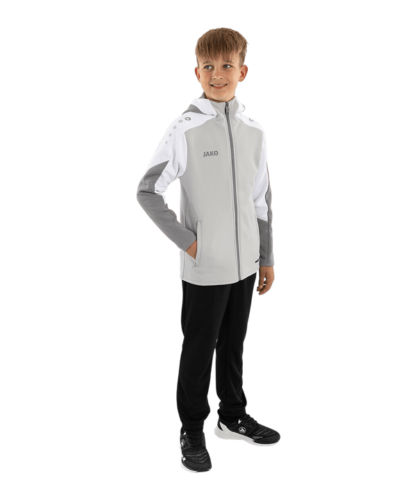 JAKO Dynamic Kapuzenjacke Kids Grau F837 - grau