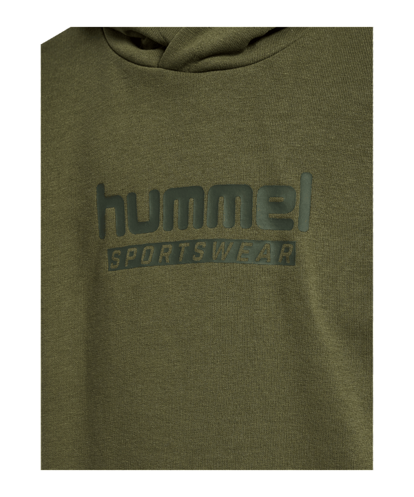 Hummel Base Hoody Kids Grün F6603 - gruen