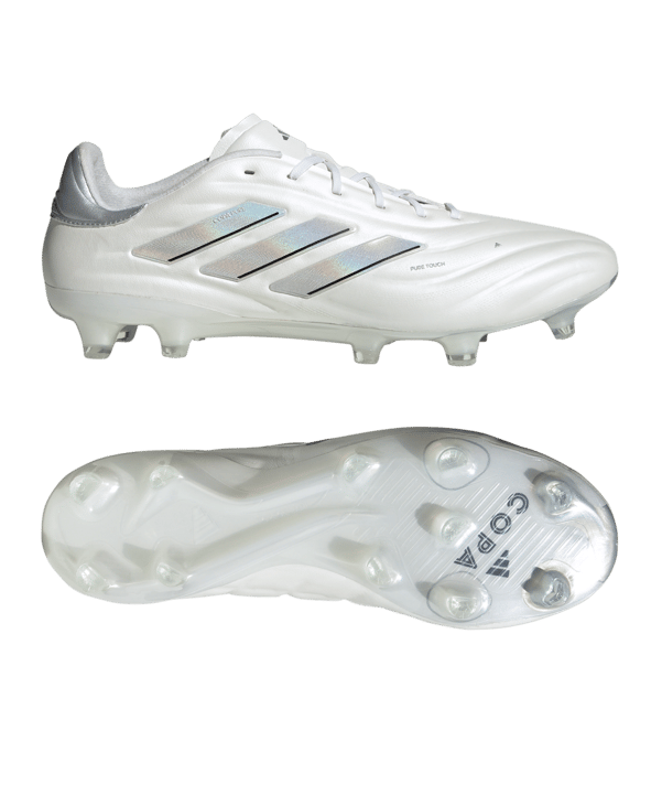 adidas COPA Pure 2 Elite FG Pearlized Weiss Silber - weiss