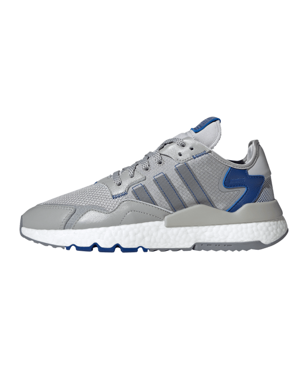 adidas Originals Nite Jogger Grau Blau Weiss - grau