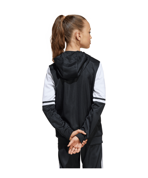 adidas Squadra 25 Kapuzenjacke Kids Schwarz - schwarz