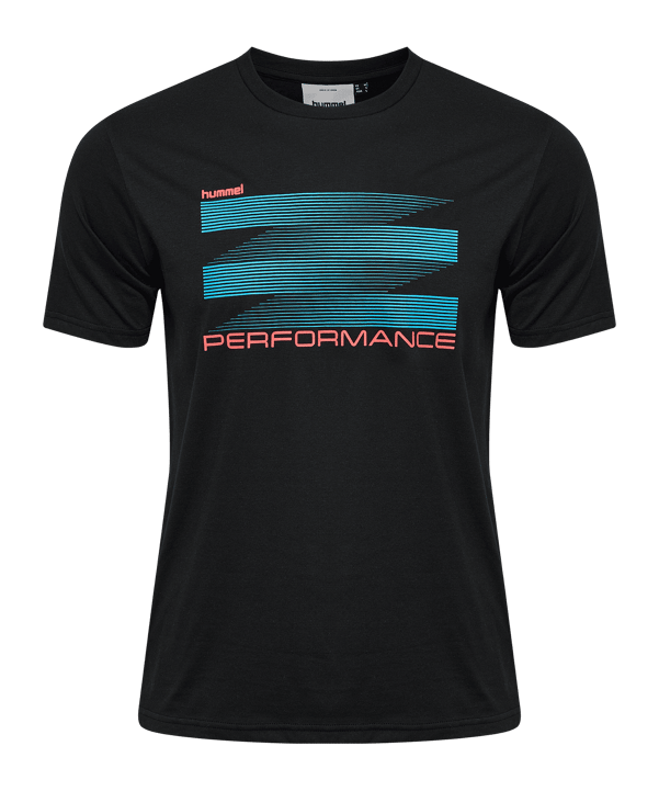 Hummel Pulse Graphic S/S T-Shirt Schwarz F2001 - schwarz