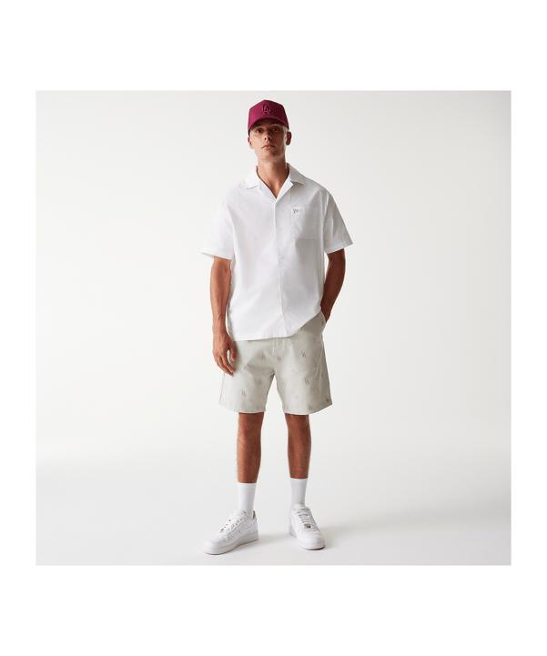 New Era MLB Los Angeles Dodgers MLB Monogram Short Beige - beige