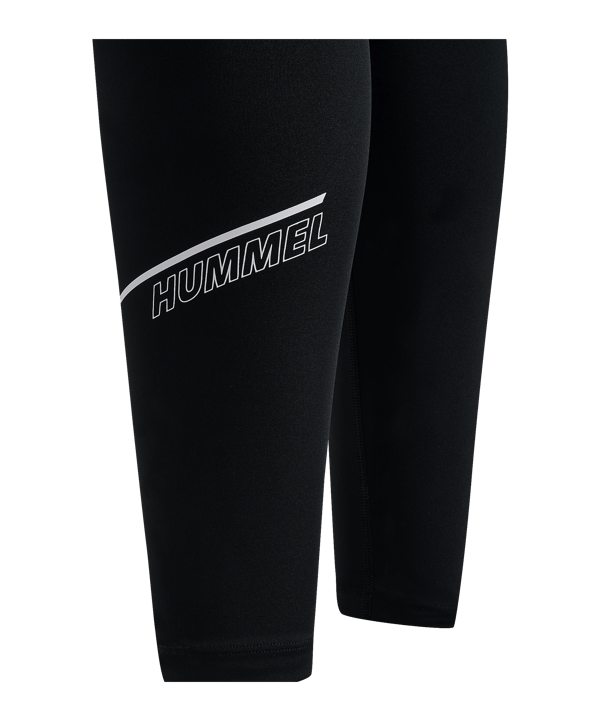 Hummel Court Mid Waist Pocket Leggings Damen Schwarz F2001 - schwarz