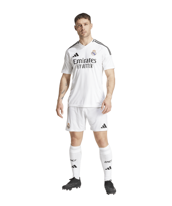 adidas Real Madrid Short Home 2024/2025 Weiss - weiss