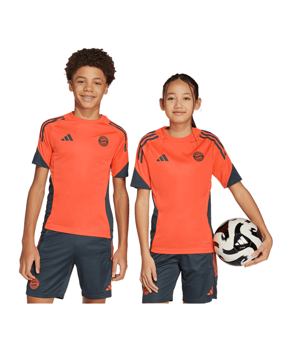 adidas FC Bayern München Camicia Da Allenamento Kids Orange - arancione