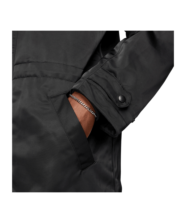 Nike Club Stadium Parka Jacke Schwarz F010 - schwarz