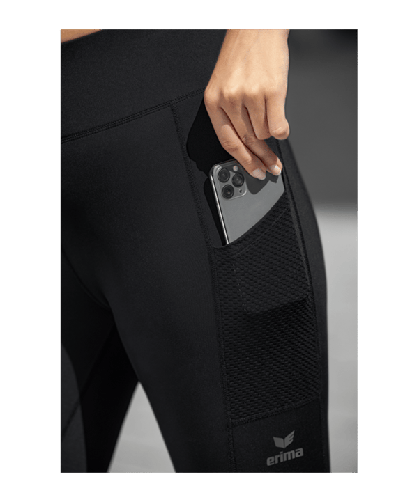 Erima Leggings Training Damen Schwarz - schwarz