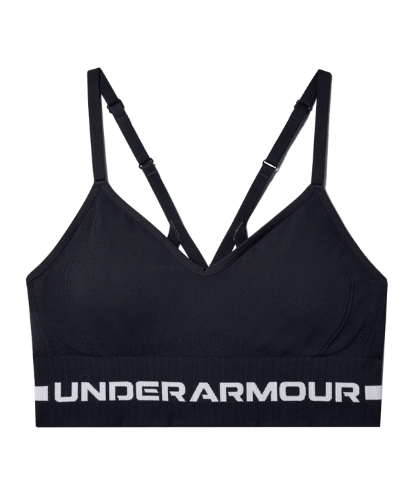 Under Armour Seamless Low Long Sport-BH Damen F001 - schwarz