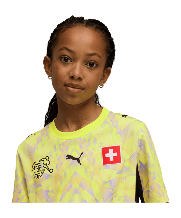 PUMA SFV Schweiz Replica Torwarttrikot Home WM 2026 Kids Gelb F89 - gelb