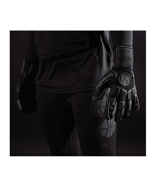 uhlsport Hyperblack Supergrip+ HN TW-Handschuhe Schwarz F02 - schwarz