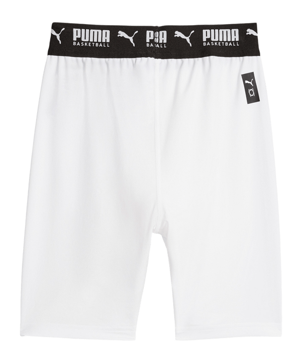 PUMA Hoops Team Short Tight Weiss F02 - weiss