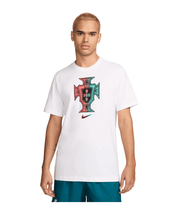Nike Portugal Crest T-Shirt EM 2024 Weiss F100 - weiss