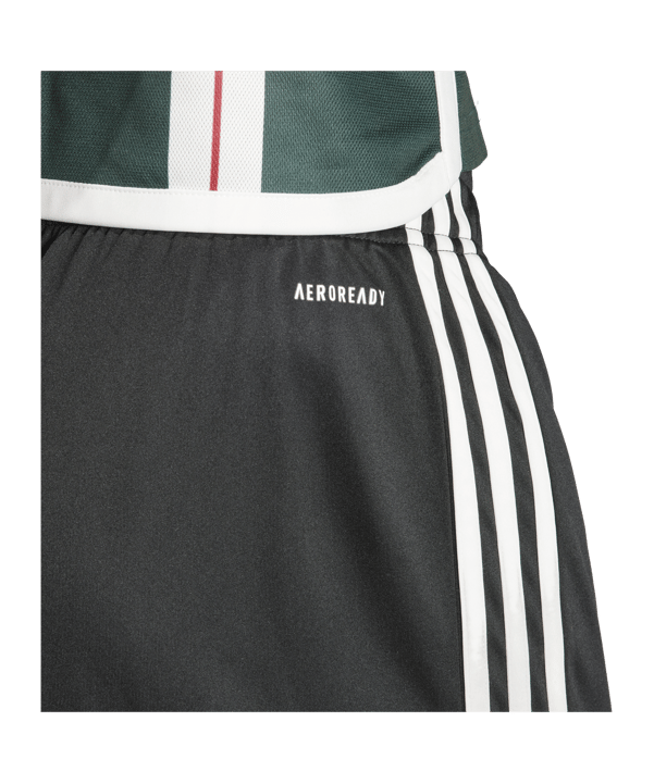 adidas Manchester United Short Away 2023/2024 Schwarz - schwarz