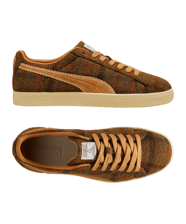 PUMA Clyde Harris Tweed Sneaker Braun F02 - braun
