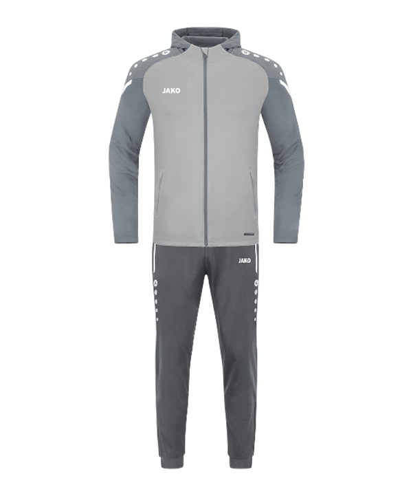 JAKO Performance Trainingsanzug mit Kapuze Grau F845 - grau