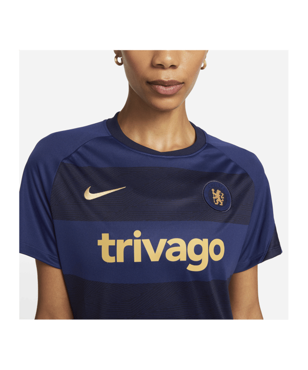 Nike FC Chelsea London Prematch Shirt 2021/2022 Damen Blau F422 - blau