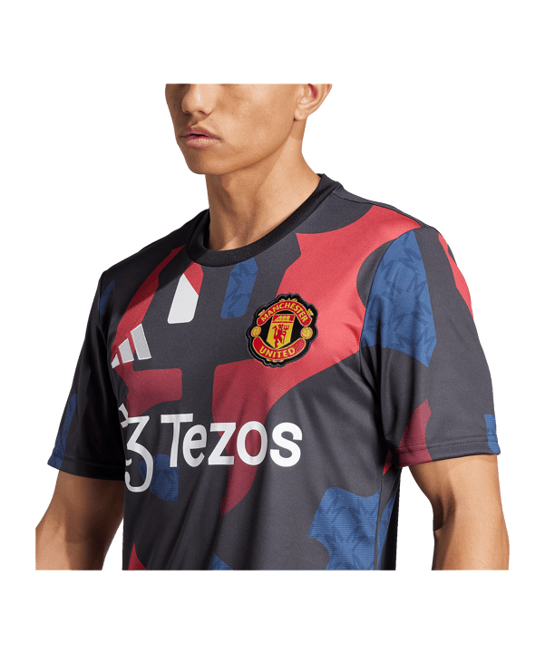 adidas Manchester United Prematch Shirt 2024/2025 Schwarz - schwarz