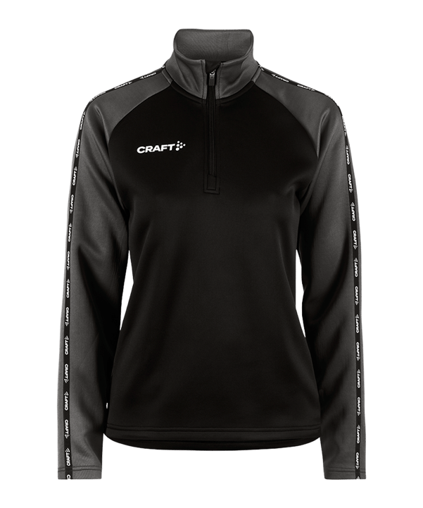 Craft Squad 2.0 Halfzip Sweatshirt Damen Schwarz F999985 - schwarz