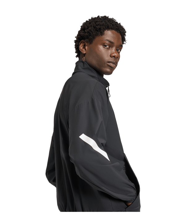 adidas Manchester United Anthem Jacke Schwarz - schwarz