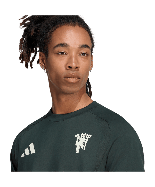 adidas Manchester United Tiro Travel T-shirt Verde - verde