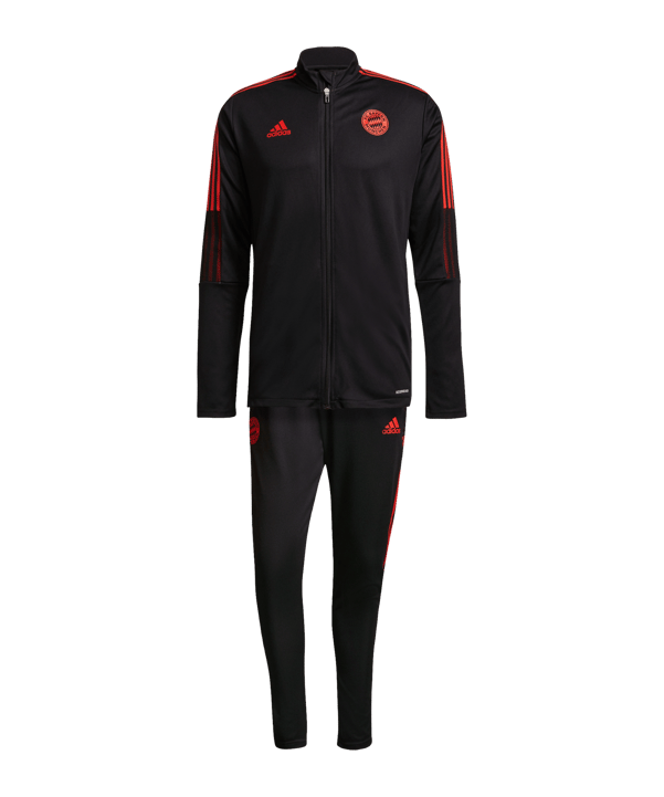 adidas FC Bayern München Trainingsanzug Schwarz - schwarz