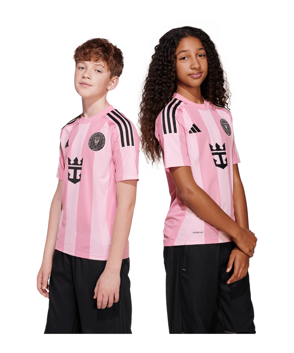 adidas Inter Miami Trikot Home 2025 Mess Kids Pink - rosa