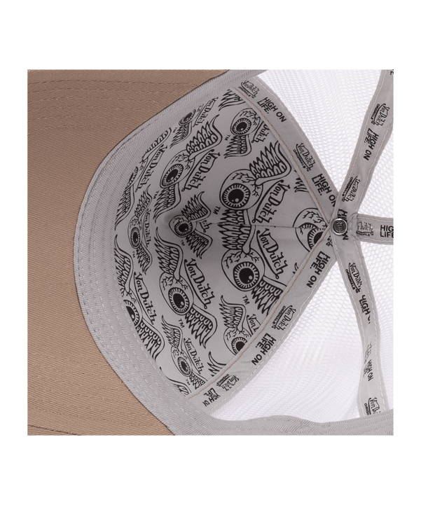 Von Dutch Boston Trucker Cap Braun Weiss - braun