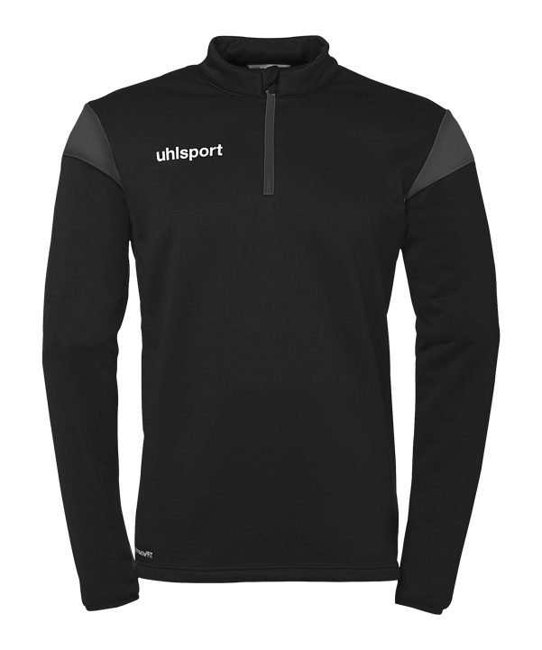 uhlsport Squad 27 HalfZip Sweatshirt Kids Schwarz Grau F11 - schwarz