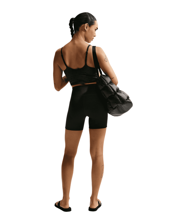 Nike One High Waisted 5" Legging Dames Zwart K010 - zwart