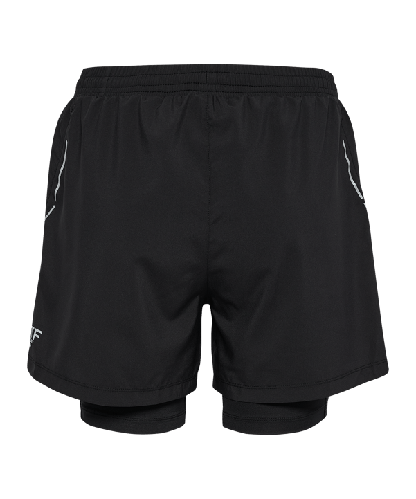 Newline Fast 2in1 Zip Pocket Short Damen Schwarz F2001 - schwarz