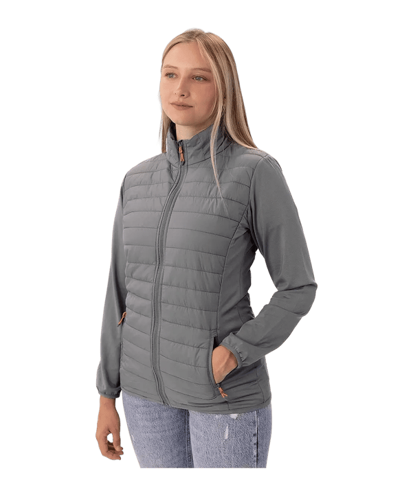 JAKO Hybridjacke Premium Damen Grau F40