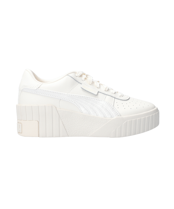PUMA Cali Wedge Embroidery Damen Beige Weiss F01 - beige