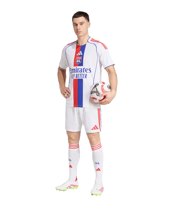 adidas Olympique Lyon Trikot Home 2025/2026 Weiß - weiss