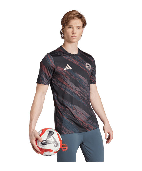 adidas FC Bayern München Prematch Shirt 2025/2026 Schwarz - schwarz