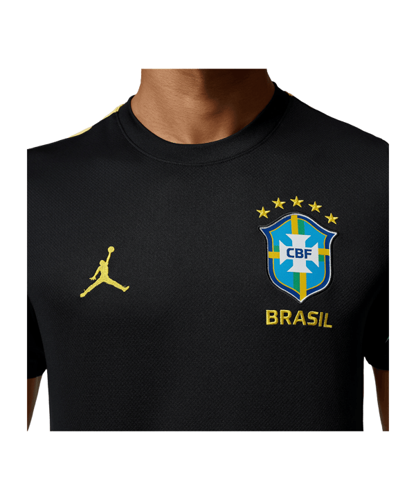Nike CBF Brasilien Strike Trainingsshirt Schwarz F010 - schwarz