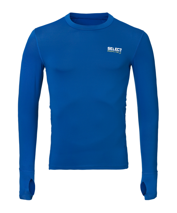 Select Kompressions-Shirt langarm Blau F222 - blau
