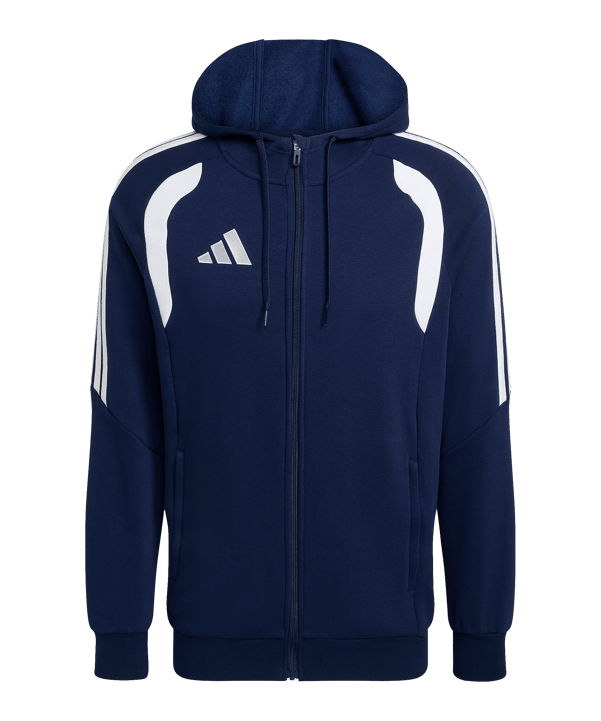 adidas Tiro 26 League Kapuzenjacke Dunkelblau - weiss