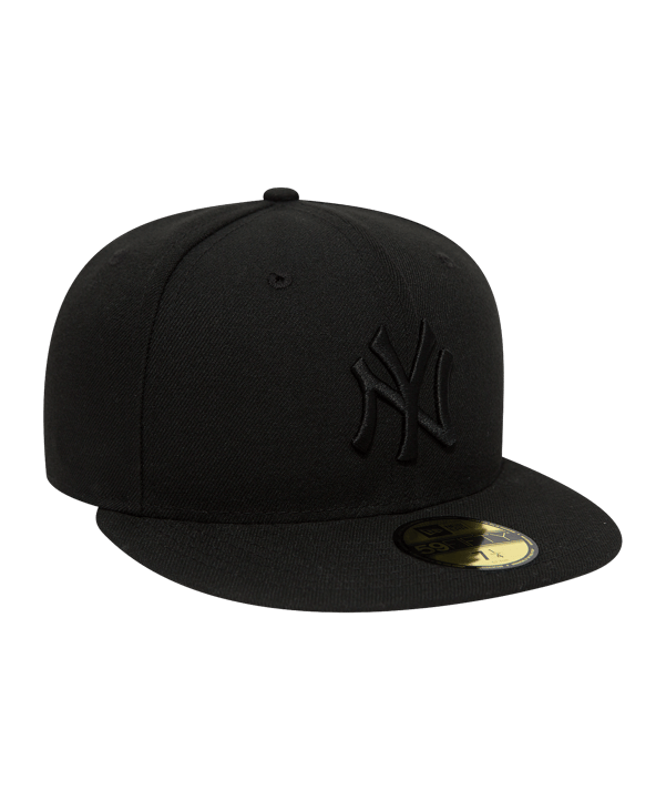 New Era NY Yankees Fitted Cap Schwarz - schwarz