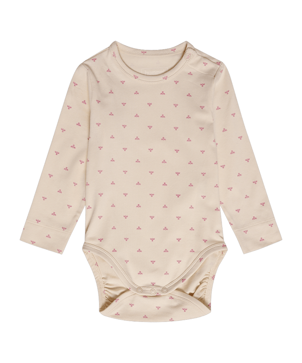 Hummel Mini Bee Aop Body L/S Anzug Kids Weiß F8141 - weiss