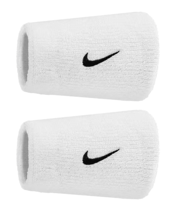 Nike Swoosh Classic Doublewide 2Pk Polsino Bianco C101 - bianco